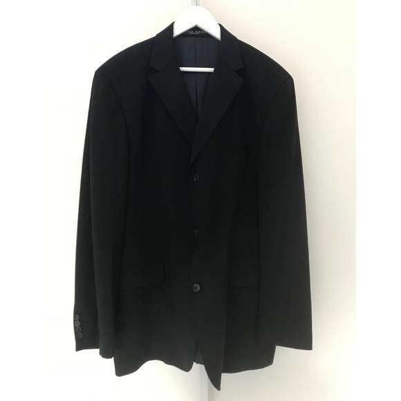 HUGO BOSS ROSSELLINI BLACK BLAZER SIZE 44R NWOTS!
